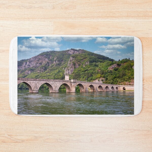 Item preview, Old stone bridge on Drina river in Visegrad Bosnia,landscape designed and sold by goceris.