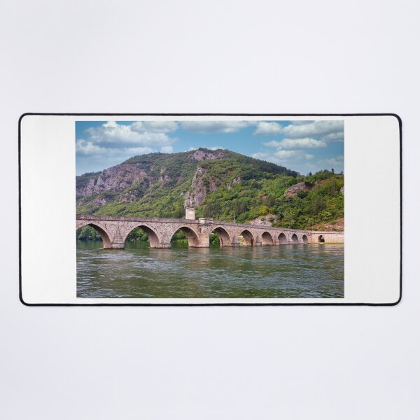 Item preview, Old stone bridge on Drina river in Visegrad Bosnia,landscape designed and sold by goceris.