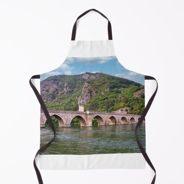 Item preview, Old stone bridge on Drina river in Visegrad Bosnia,landscape designed and sold by goceris.
