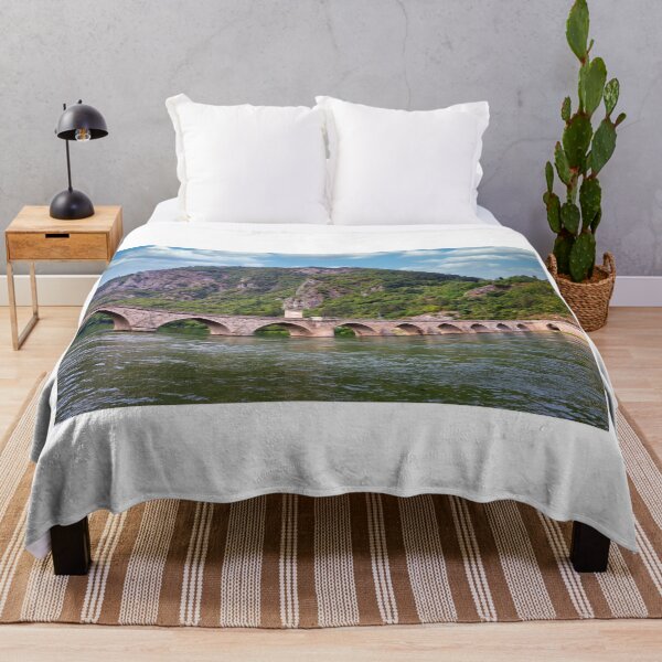 Item preview, Old stone bridge on Drina river in Visegrad Bosnia,landscape designed and sold by goceris.