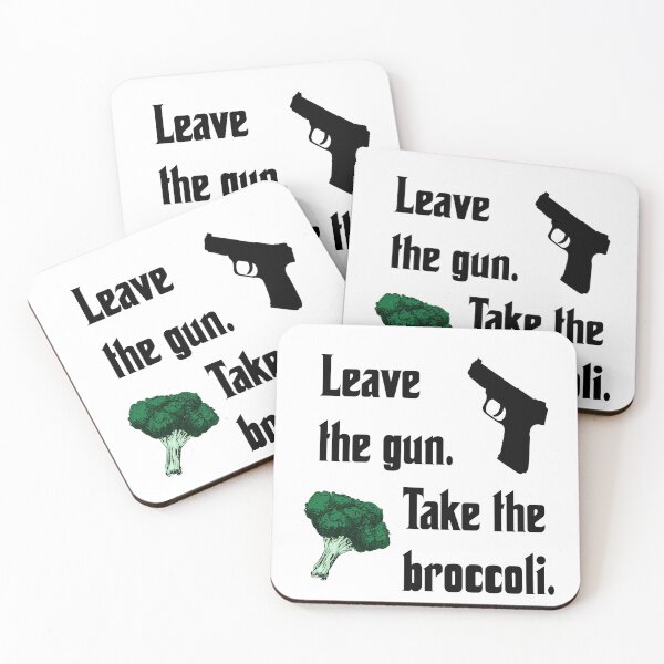 Item preview, Leave the gun, take the broccoli, funny godfather parody designed and sold by Merchattack.