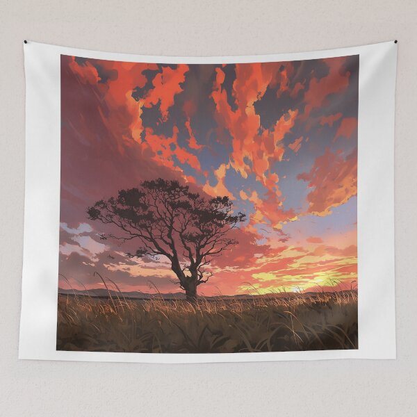 Item preview, Tree Silhouette Against Sunset Sky designed and sold by Christian Weiss.