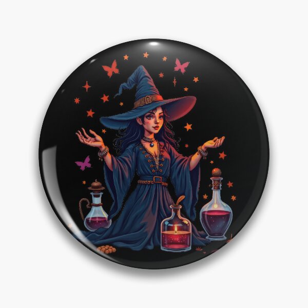 Item preview, Witch Casting Spell with Enchanting Aura designed and sold by artwaves.