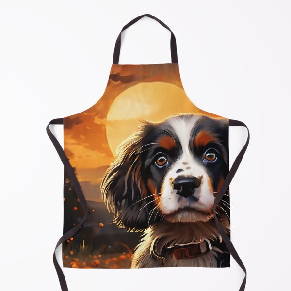 Item preview, English Springer Spaniel puppy in pumpkin patch designed and sold by Mianku | Für das Leben.