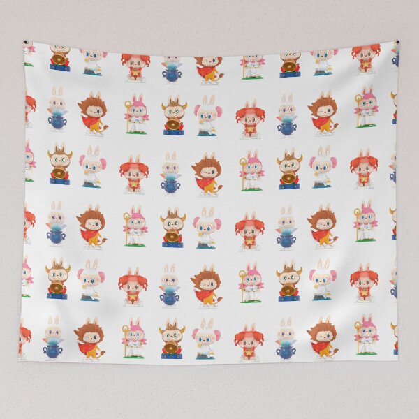 Item preview, Labubu monsters signs sticker pack designed and sold by retrippy.
