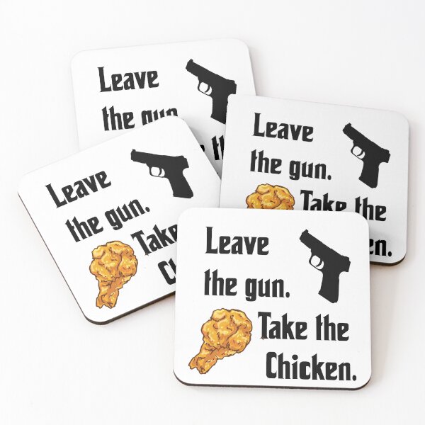 Item preview, Leave the gun, take the chicken, funny godfather parody designed and sold by Merchattack.