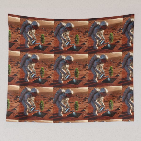 Item preview, ASTRONAUT GARDENING ON MARS designed and sold by DigitalShop2024.
