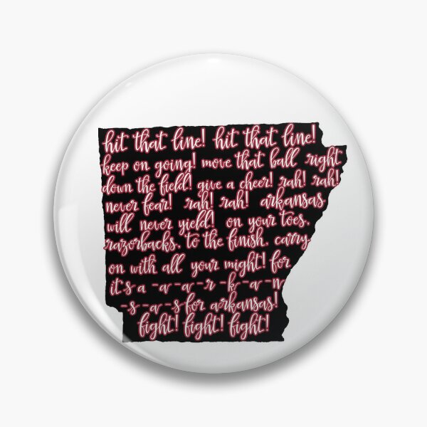 Item preview, Arkansas Fight Song - Red on Black designed and sold by Spike The Punch Design Co..