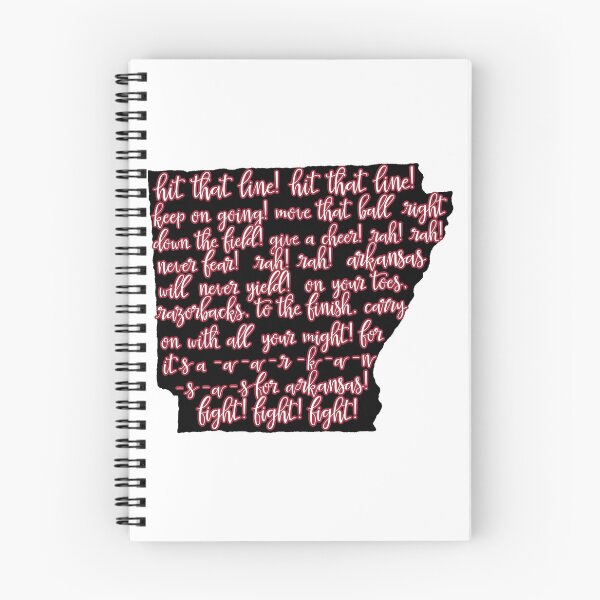 Item preview, Arkansas Fight Song - Red on Black designed and sold by Spike The Punch Design Co..
