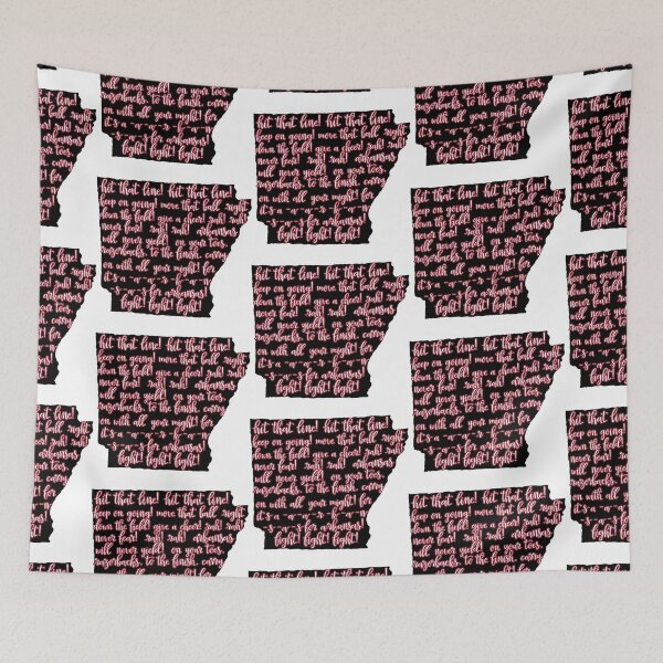 Item preview, Arkansas Fight Song - Red on Black designed and sold by Spike The Punch Design Co..