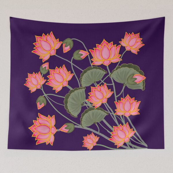 Item preview,  Pichwai Art/Painting - Lotus for House Warming/Indian Marriage/Wedding  designed and sold by ShreecreatE.