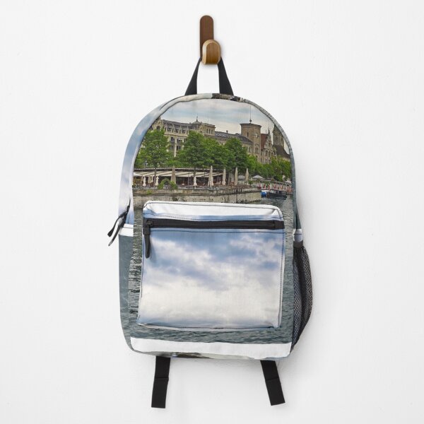 Item preview, Zurich old town view from the river area with the view of Grossmunster,Fraumunster and St.Peter church clock towers. designed and sold by goceris.