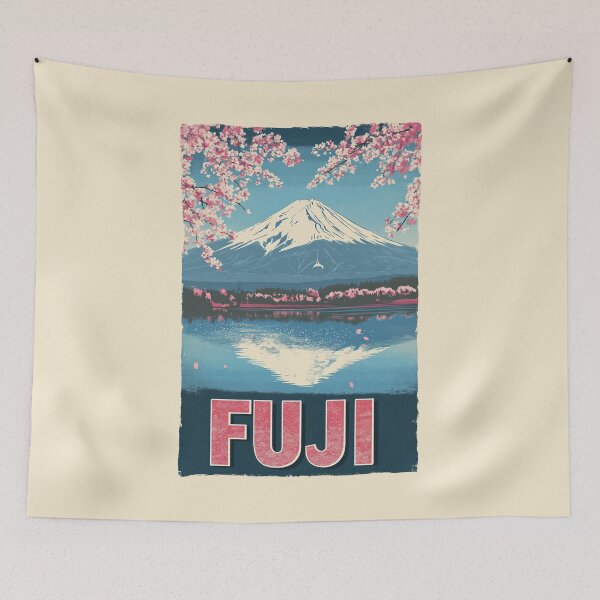 Item preview, A Vintage Travel Illustration of Mount Fuji  designed and sold by GoodOldVintage.