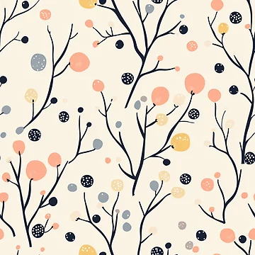 Artwork thumbnail, Spring tree pattern by Parn Promsuwan