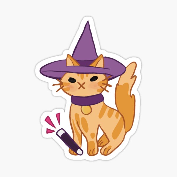 Cat Witch Sticker