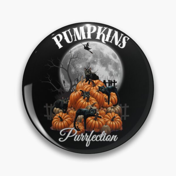 Item preview, Cats in the Pumpkin Patch autumn, Black Cat Witch Pumpkin Spooky Season Halloween designed and sold by Collagedream.