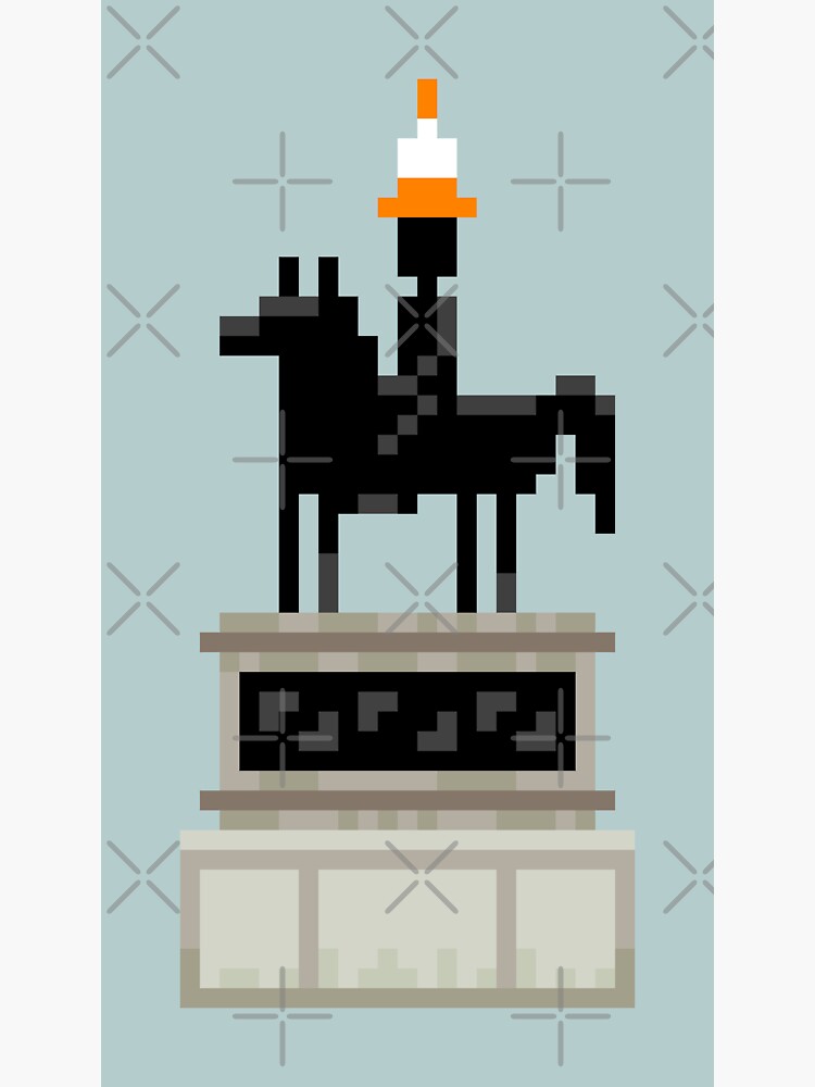 Thumbnail 3 of 3, Sticker, Glasgow’s Duke Pixelart designed and sold by TheRandomFactor.