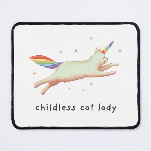 Item preview,  Childless Cat Lady with Cat Unicorn designed and sold by GosiaArtGarden.
