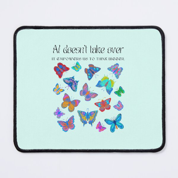 Item preview, AI doesn’t take over, it empowers us to think bigger. #AI #AILover #ArtificiallyIntelligent #SmartLife designed and sold by Anna Halasek.