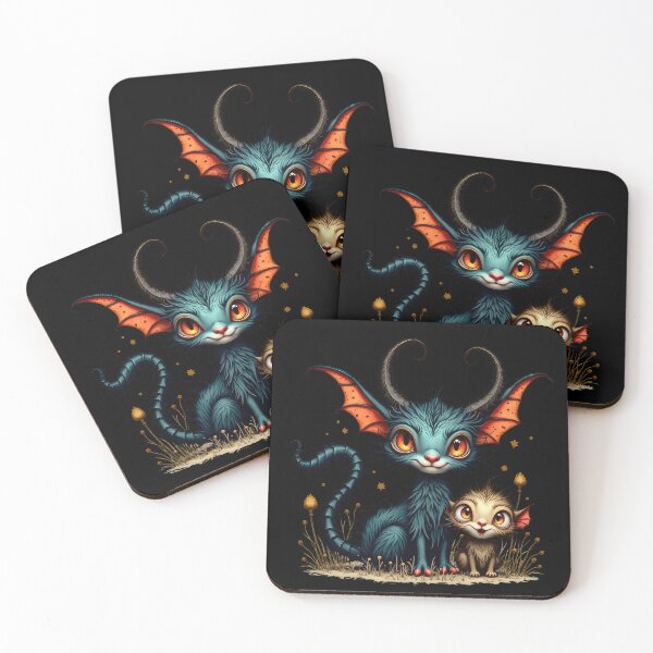 Item preview, Whimsical Gothic Creatures with Big Eyes designed and sold by artwaves.