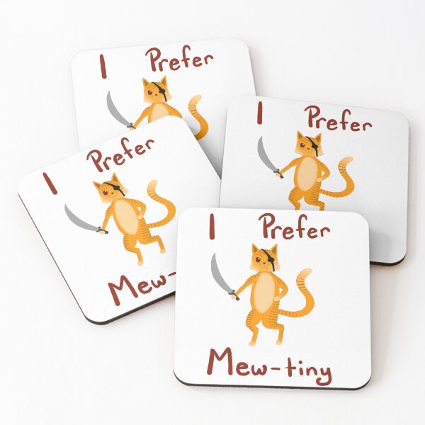 Item preview, I Prefer Mew-tiny Pirate Cat designed and sold by OrioArtist.