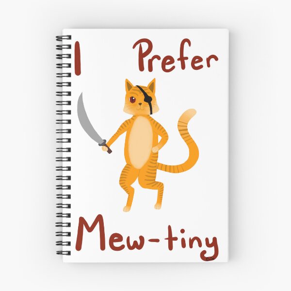 Item preview, I Prefer Mew-tiny Pirate Cat designed and sold by OrioArtist.