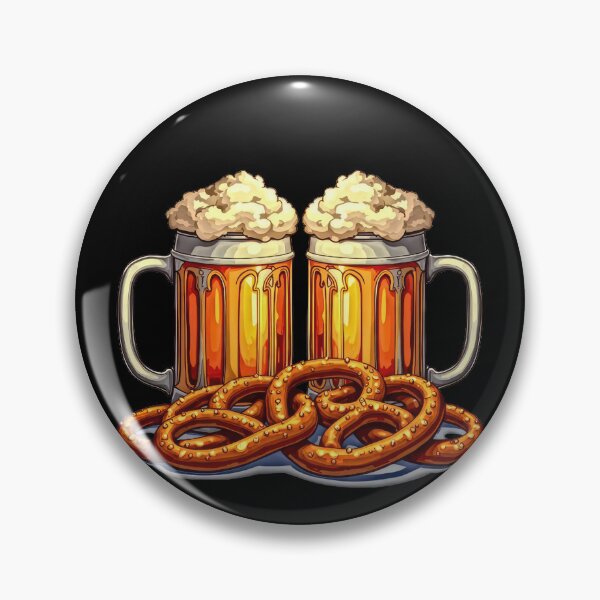 Item preview, Oktoberfest beer mugs and pretzels designed and sold by artwaves.