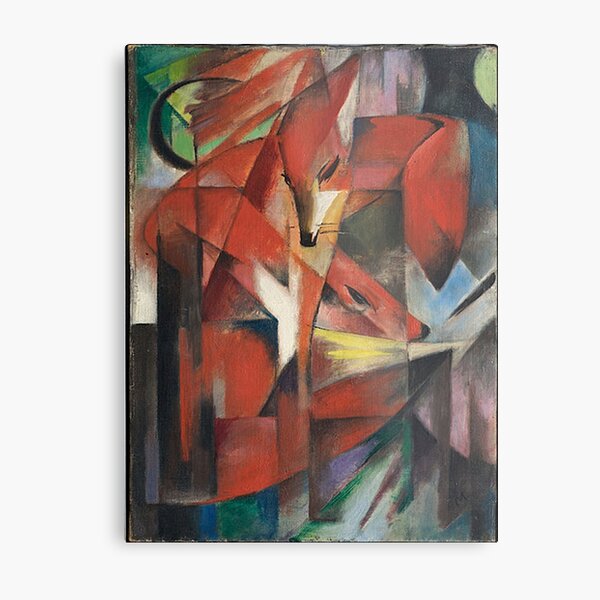 Franz Marc - The Foxes Metal Print