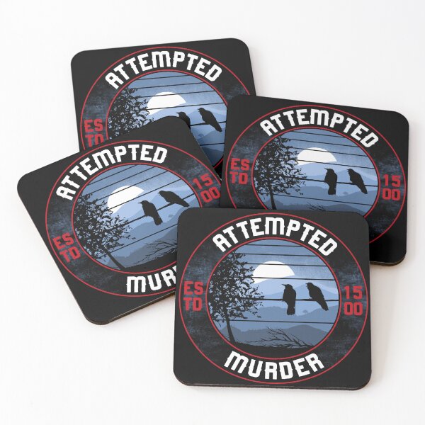 Item preview, Attempted Murder - Crows Landscape Funny designed and sold by therocketman.