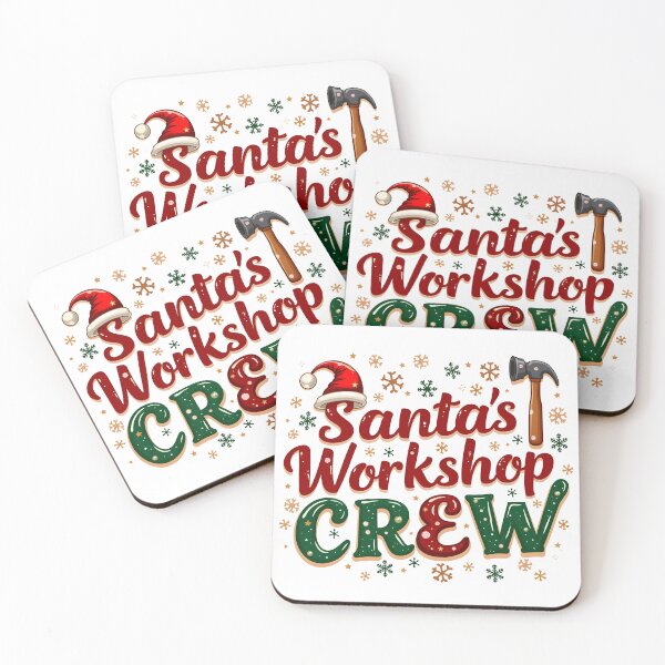 Item preview, Santa’s Workshop Crew - Fun Teamwork Holiday Design designed and sold by  MAD's Recreation Studio.