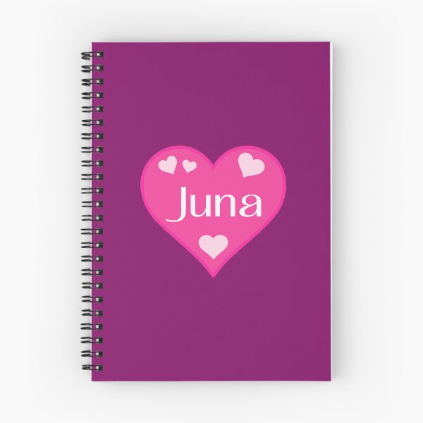 Item preview, Juna Name Pink Heart  designed and sold by Jeallan Designs.