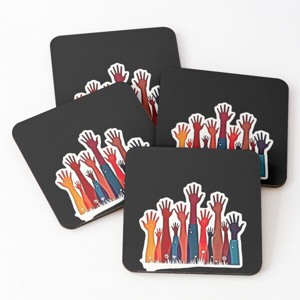Item preview, Diverse Hands Reaching Towards Unity designed and sold by artwaves.