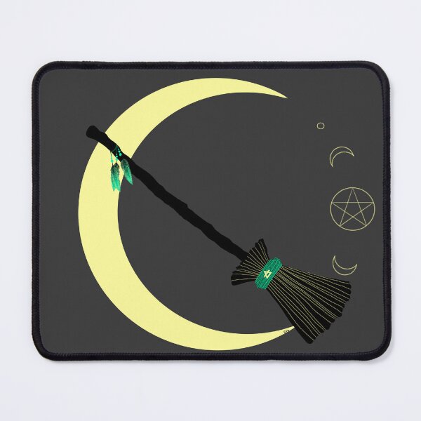 Item preview, Witch's Broom and the Moon designed and sold by OrioArtist.