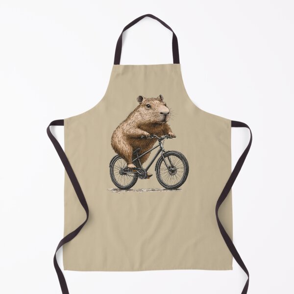 Item preview, Capybara on a bike designed and sold by TeeTemptation.