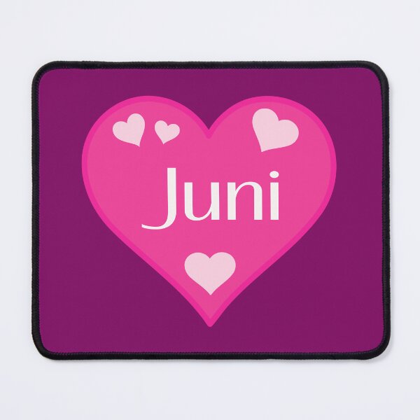 Artikelvorschau, Juni Name Pink Heart  entworfen und verkauft von Jeallan Designs.
