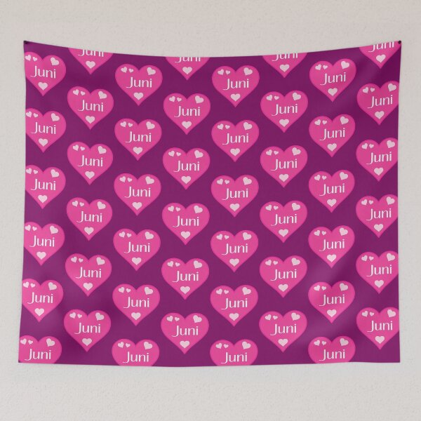 Artikelvorschau, Juni Name Pink Heart entworfen und verkauft von Jeallan Designs.