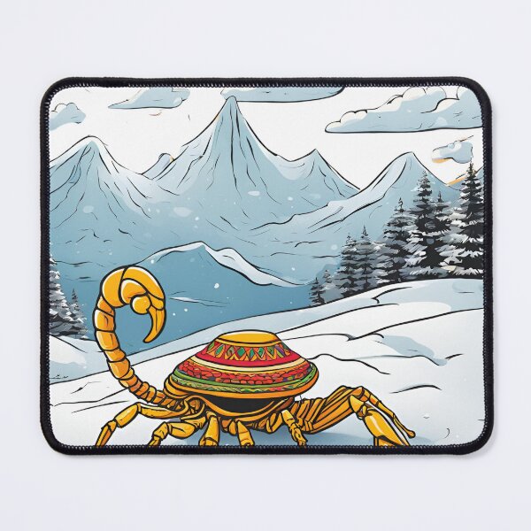 Item preview, Scorpion Crawling over rocky sunset cliff designed and sold by katgosnice.
