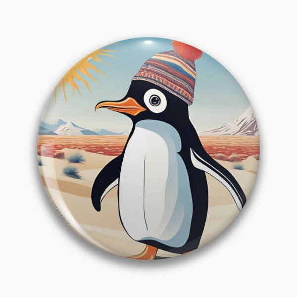 Item preview, Penguin walking across hot desert sands designed and sold by katgosnice.