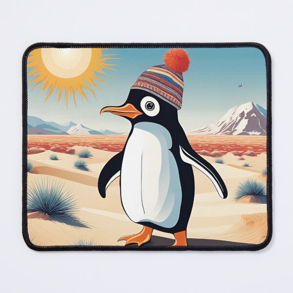 Item preview, Penguin walking across hot desert sands designed and sold by katgosnice.