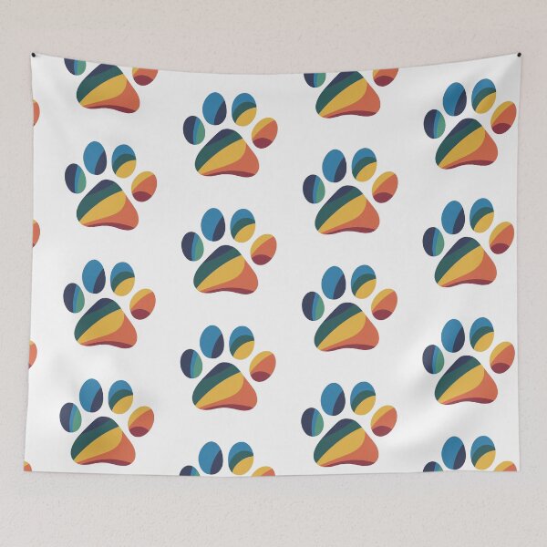 Item preview, Cats Dogs Floral Pink LGBT Kitty Little Colorful Paw Bright Shiny Cat Rainbow Dog  designed and sold by Cr320.
