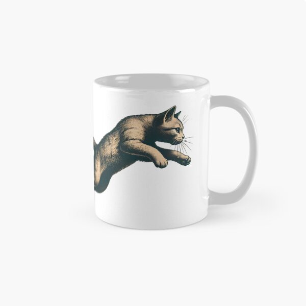 Item preview, Leaping Feline: Grace in Motion. designed and sold by Linework Studio.