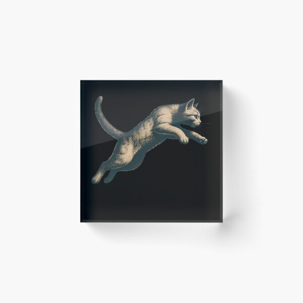 Item preview, Leaping Feline: Grace in Motion. designed and sold by Linework Studio.