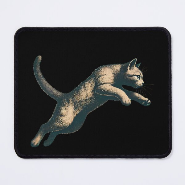 Item preview, Leaping Feline: Grace in Motion. designed and sold by Linework Studio.