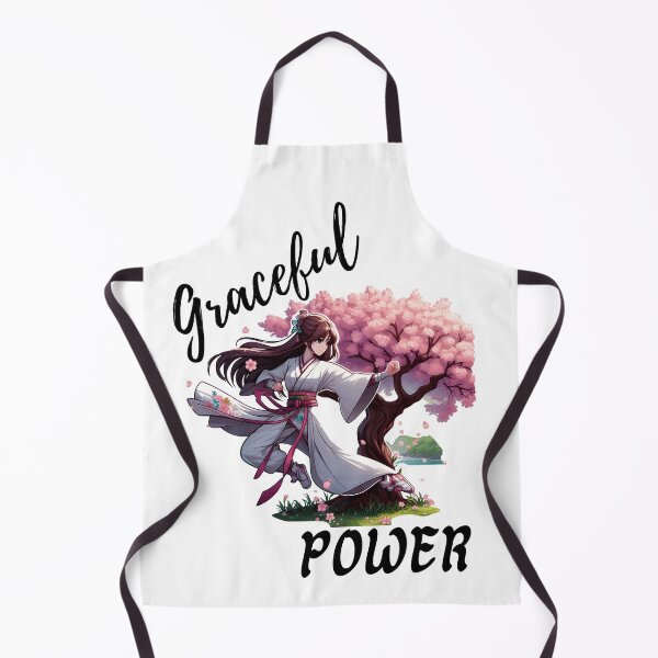 Item preview, Graceful Power Anime Design – Female Martial Artist Under Cherry Blossom Tree designed and sold by Dantin.