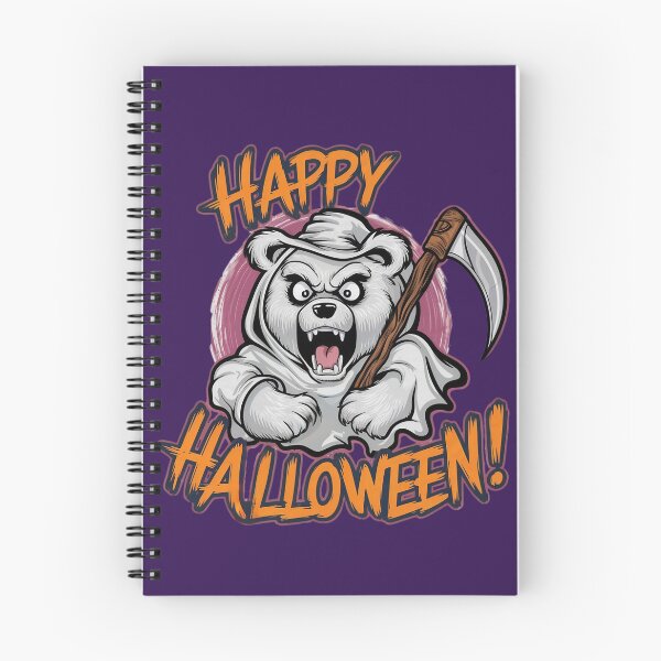 Item preview, Angry Scythe White Ghostly Bear Happy Halloween designed and sold by Sturdust.