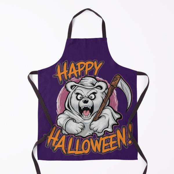 Item preview, Angry Scythe White Ghostly Bear Happy Halloween designed and sold by Sturdust.