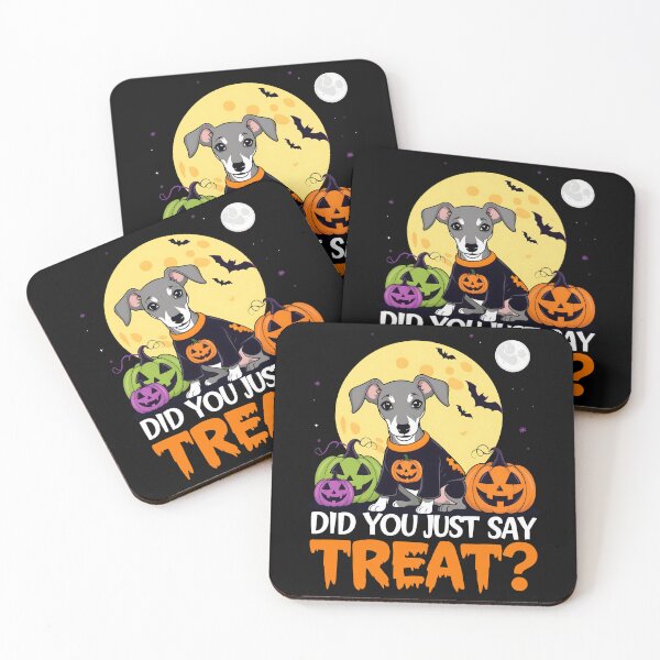 Item preview, Greyhound Halloween Fun - Did You Just Say Treat? - Halloween Design for Greyhound Lovers designed and sold by brindled.