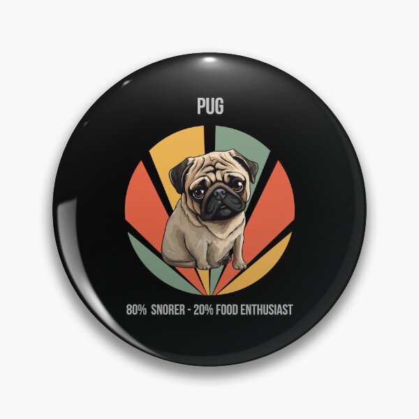Item preview, 80% Snorer, 20% Food Enthusiast - Pug designed and sold by Numbers-Art.