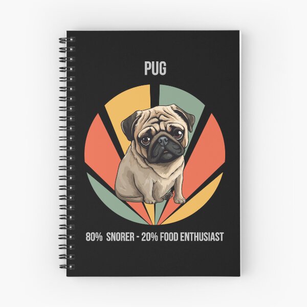 Item preview, 80% Snorer, 20% Food Enthusiast - Pug designed and sold by Numbers-Art.