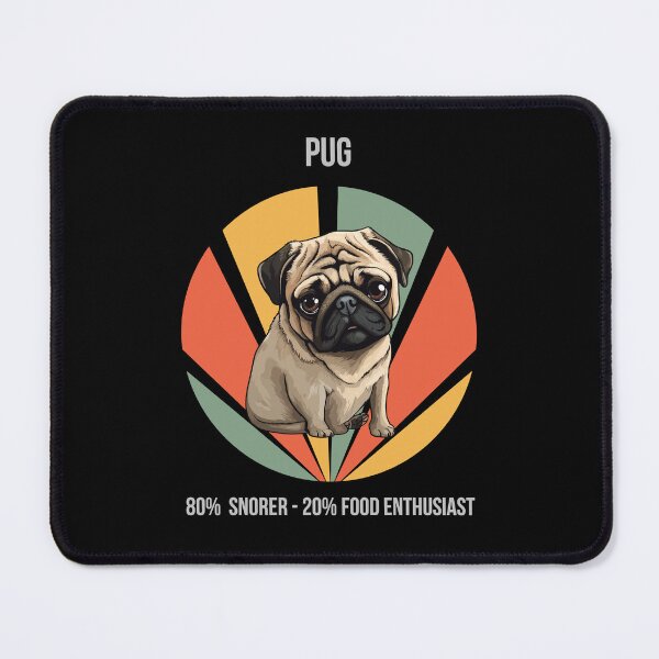 Item preview, 80% Snorer, 20% Food Enthusiast - Pug designed and sold by Numbers-Art.